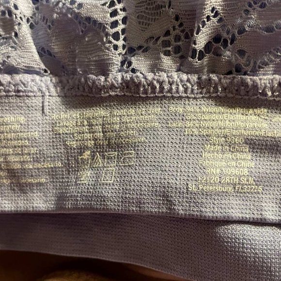 Rhonda Shear Ahh Bra w/Lace Back 2 Pack SMALL - Picture 3 of 4